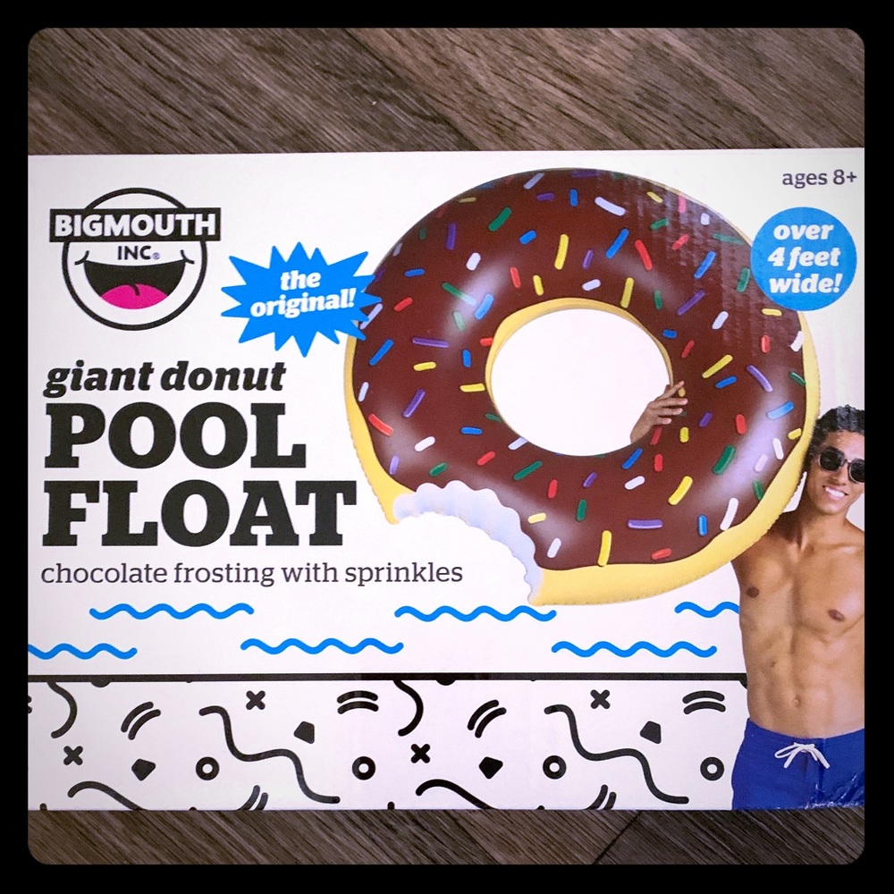 Giant donut pool float